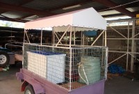 Dog Wash Cover using White Vinyl